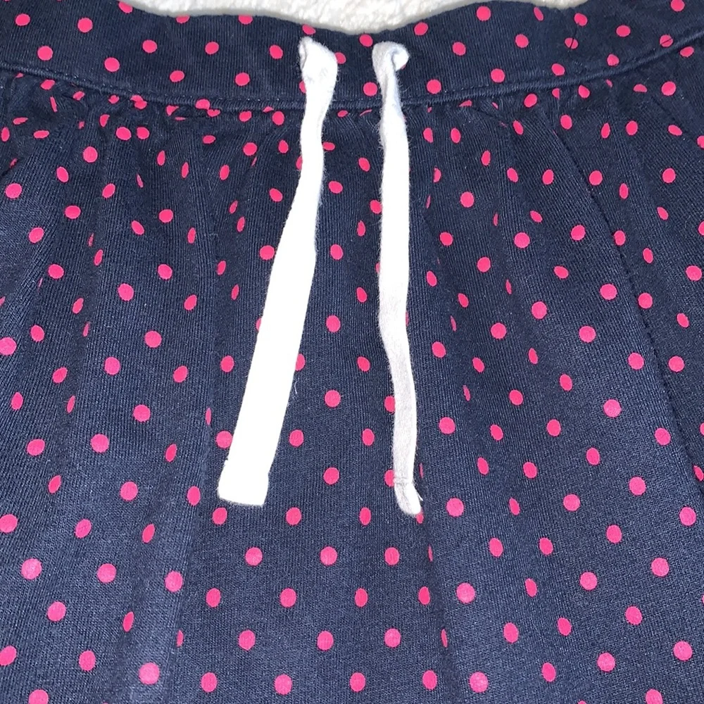 GAP Navy Blue & Pink Polka Dot Skirt 5 EUC